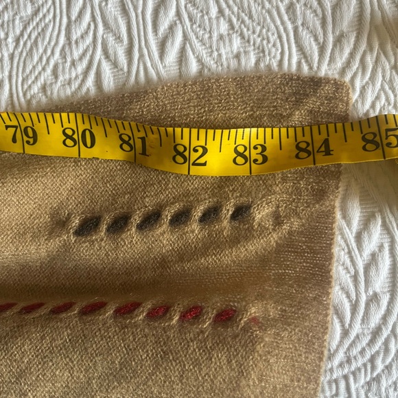 Hannah Rose Tan 100%Cashmere Scarf NEW WITH TAG - Picture 5 of 11